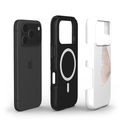 iPhone-deksel med rosemotiv for en personlig stil – Butterfly Dreams Rosegold