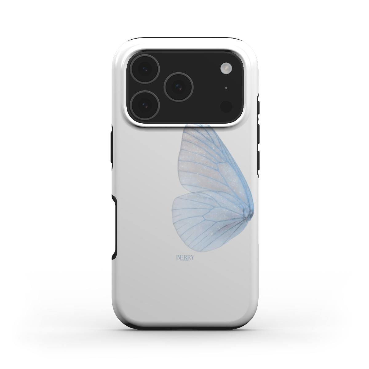 iPhone-hoesje met strak ontwerp kleur: crèmegeel – Butterfly Dreams Pacific
