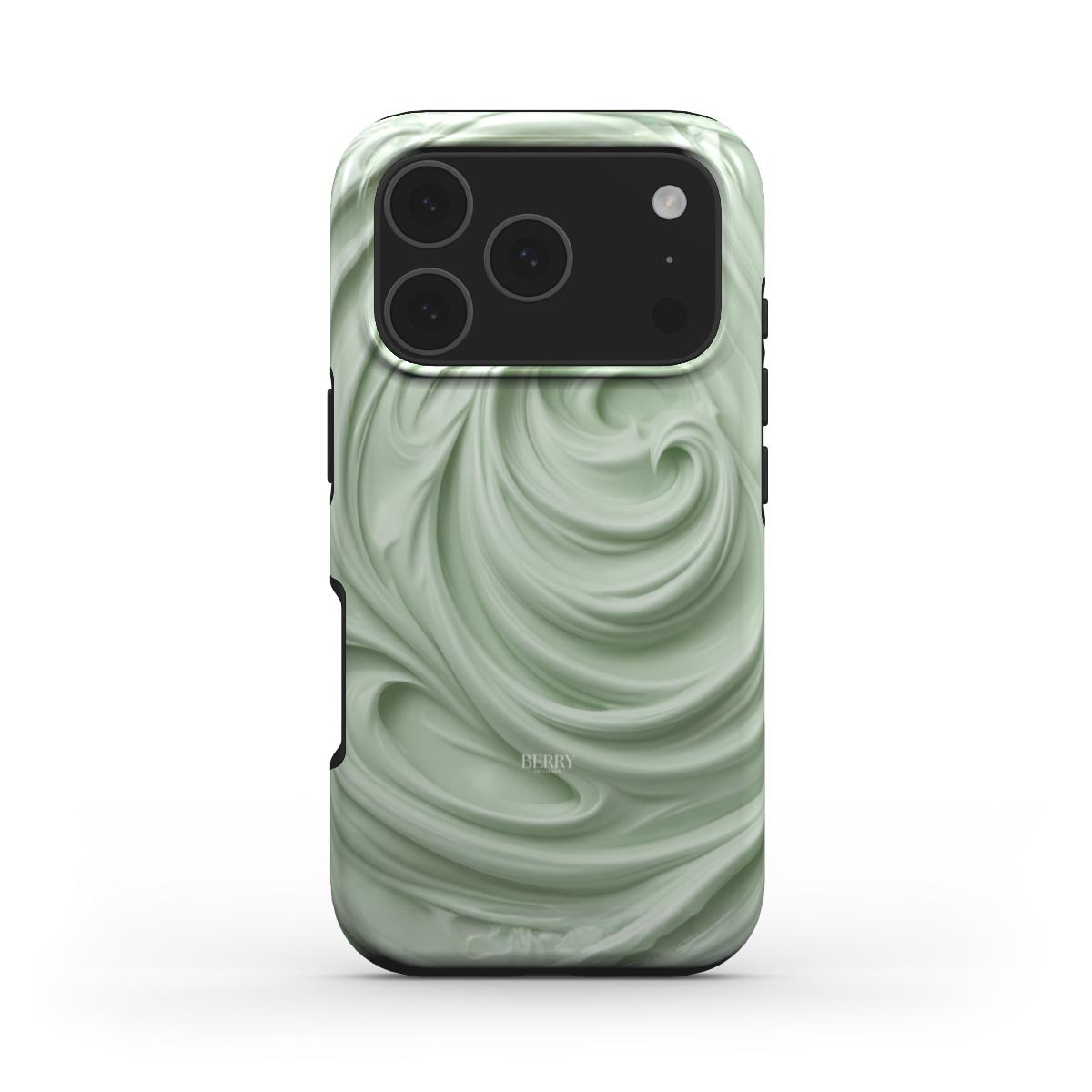 iPhone-hoesje met strak ontwerp kleur: matchagroen – Creamy Matcha