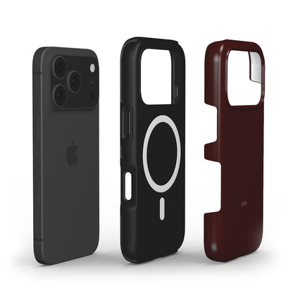 iPhone-hoesje met decoratief ontwerp kleur: bordeauxrood – Ruby