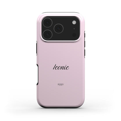 iPhone case with rose motif in rose pink – Iconic Rose