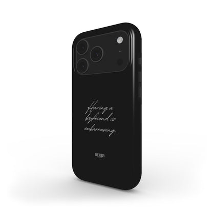 Funda para iPhone con patrón decorativo – Having A Boyfriend Is Embarrassing iPhone MagSafe