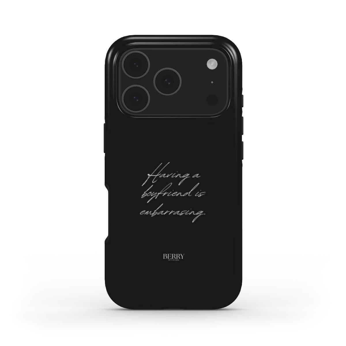 Funda para iPhone con patrón decorativo – Having A Boyfriend Is Embarrassing iPhone MagSafe