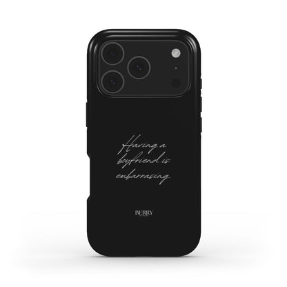 Funda para iPhone con patrón decorativo – Having A Boyfriend Is Embarrassing iPhone MagSafe