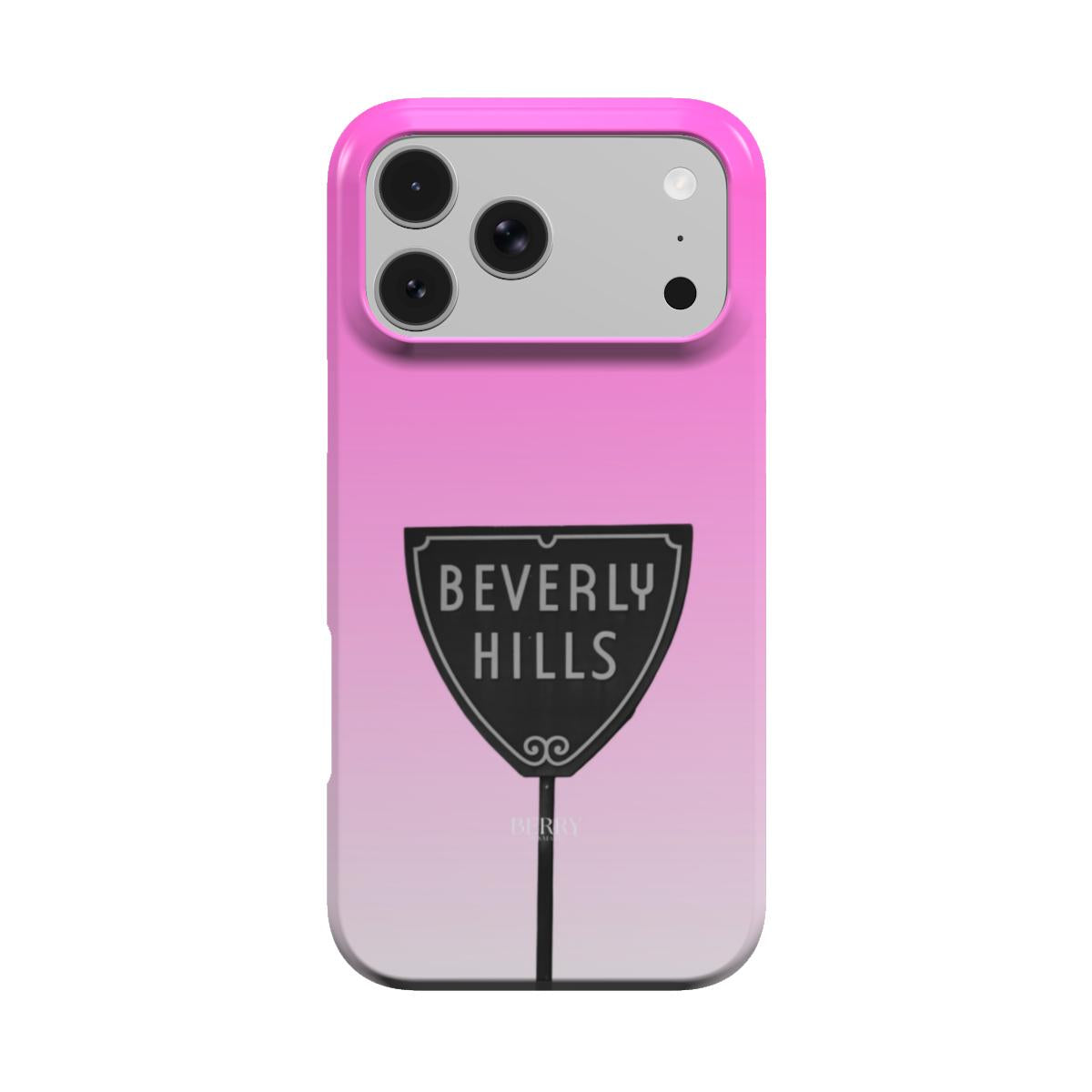 Beverly Pink – ピンクの装飾的なデザインのiPhoneケース