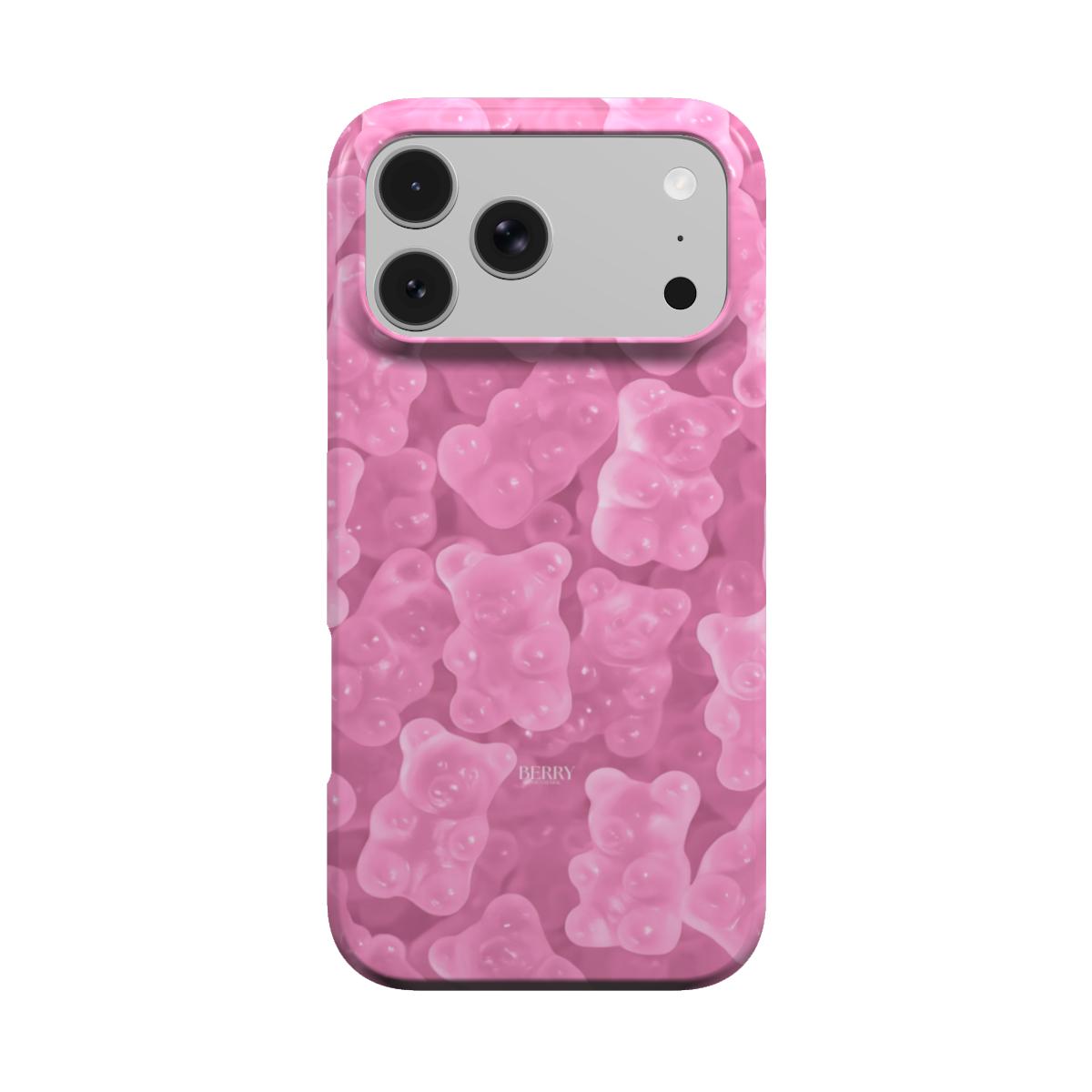 Lyserødt iPhone-cover med stilrent design – Gummy