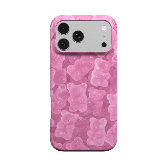 Lyserødt iPhone-cover med stilrent design – Gummy