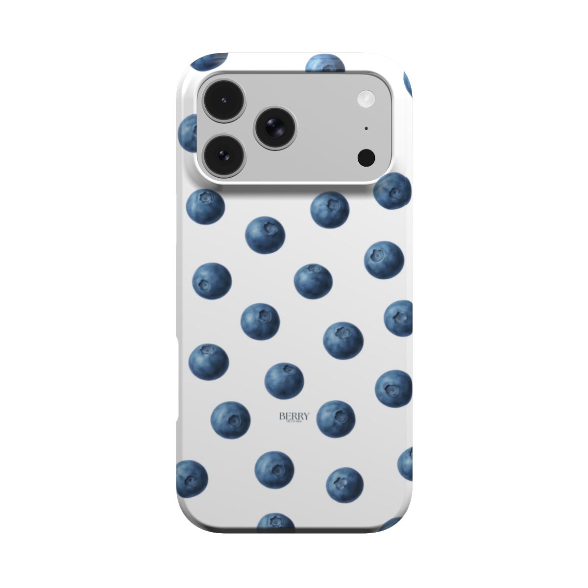 Funda para iPhone con motivo de lazo color: azul – Blueberry Kisses Clean