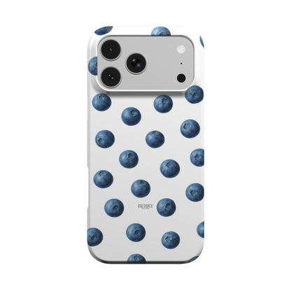 Funda para iPhone con motivo de lazo color: azul – Blueberry Kisses Clean