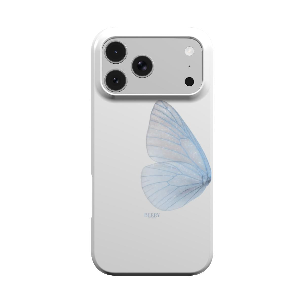 iPhone-hoesje met strak ontwerp kleur: crèmegeel – Butterfly Dreams Pacific