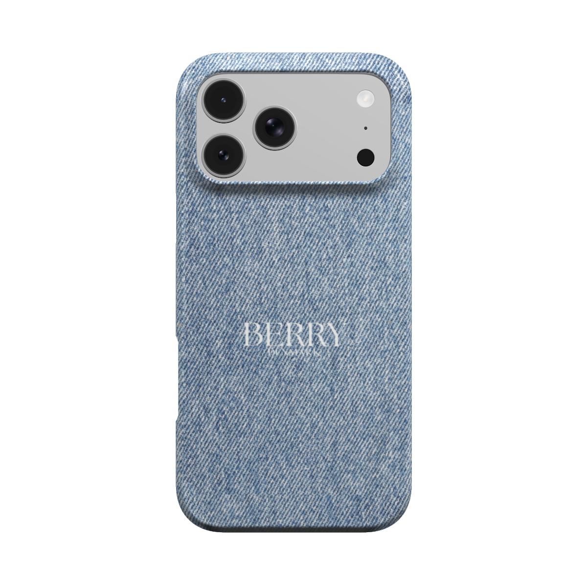 Custodia per iPhone con design raffinato – Denim Girly