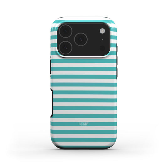 iPhone case with stripes in blue – Ocean iPhone MagSafe