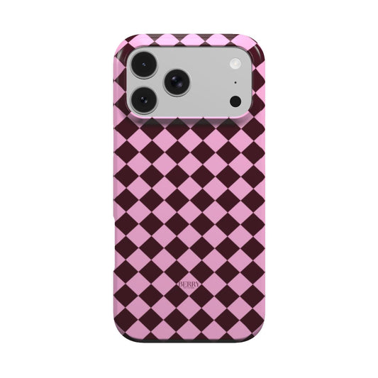 iPhone-hoesje met strak ontwerp kleur: bordeauxrood – Pink Avenue