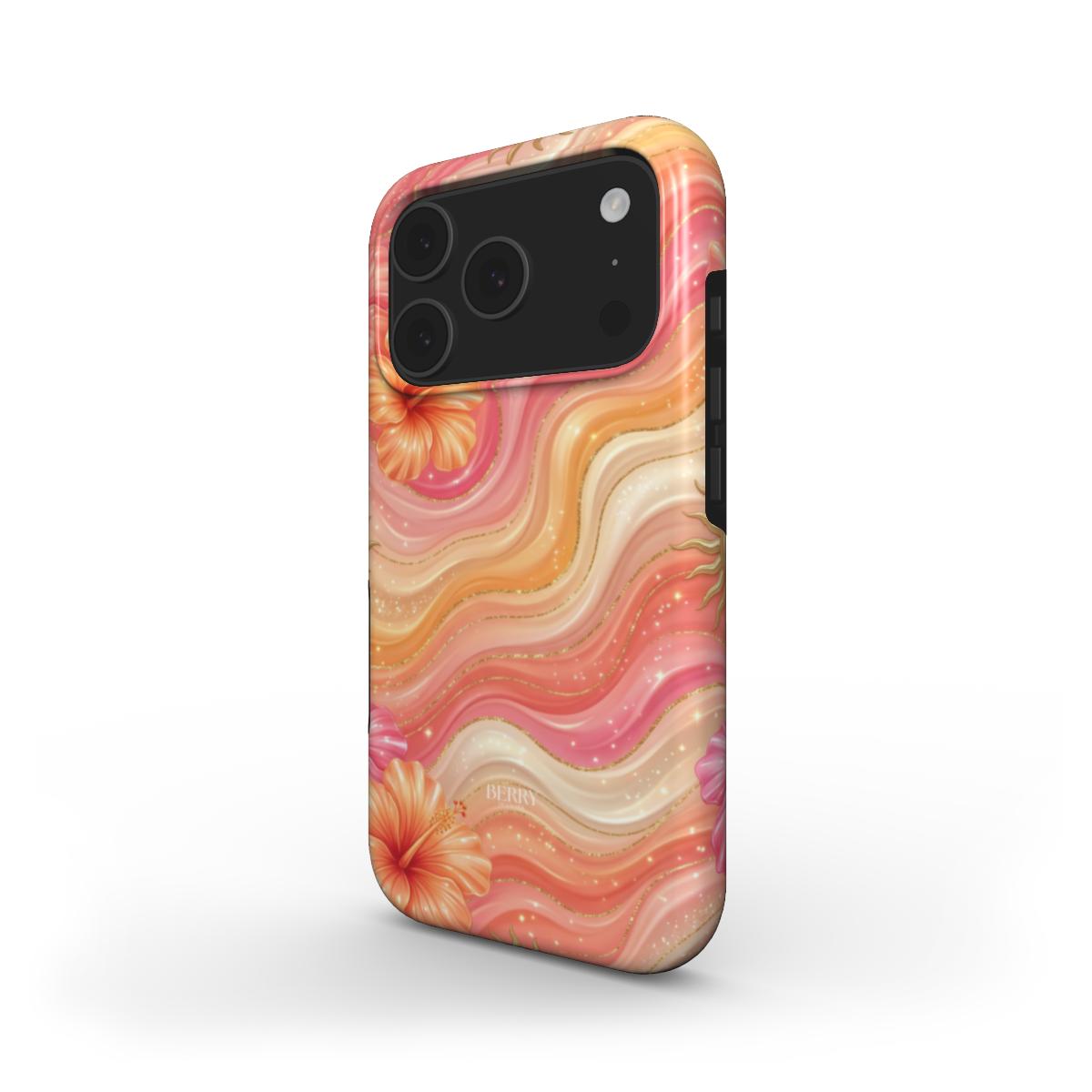 Coque pour iPhone avec motif décoratif – Peach Melba iPhone MagSafe