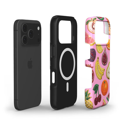 iPhone-skal med dekorativt mönster färg: rosa – Amore iPhone MagSafe