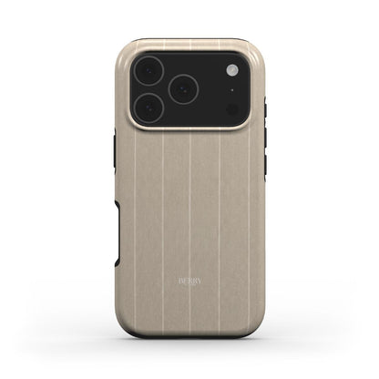 Custodia per iPhone con design decorativo colore: beige – Beige suit
