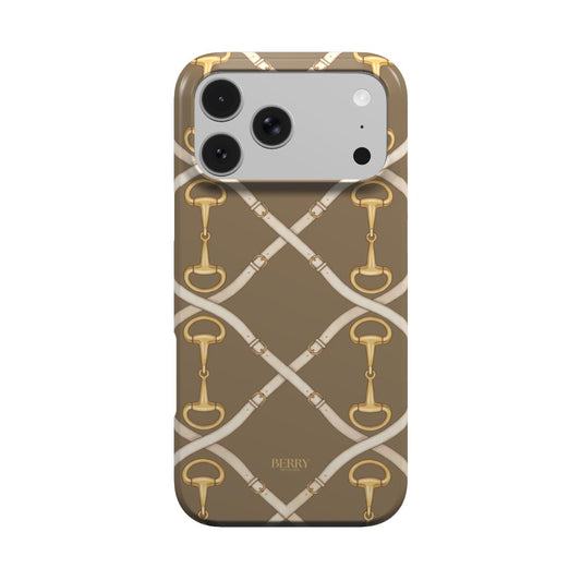 iPhone-deksel med dekorativt design farge: gull – Golden Buckle