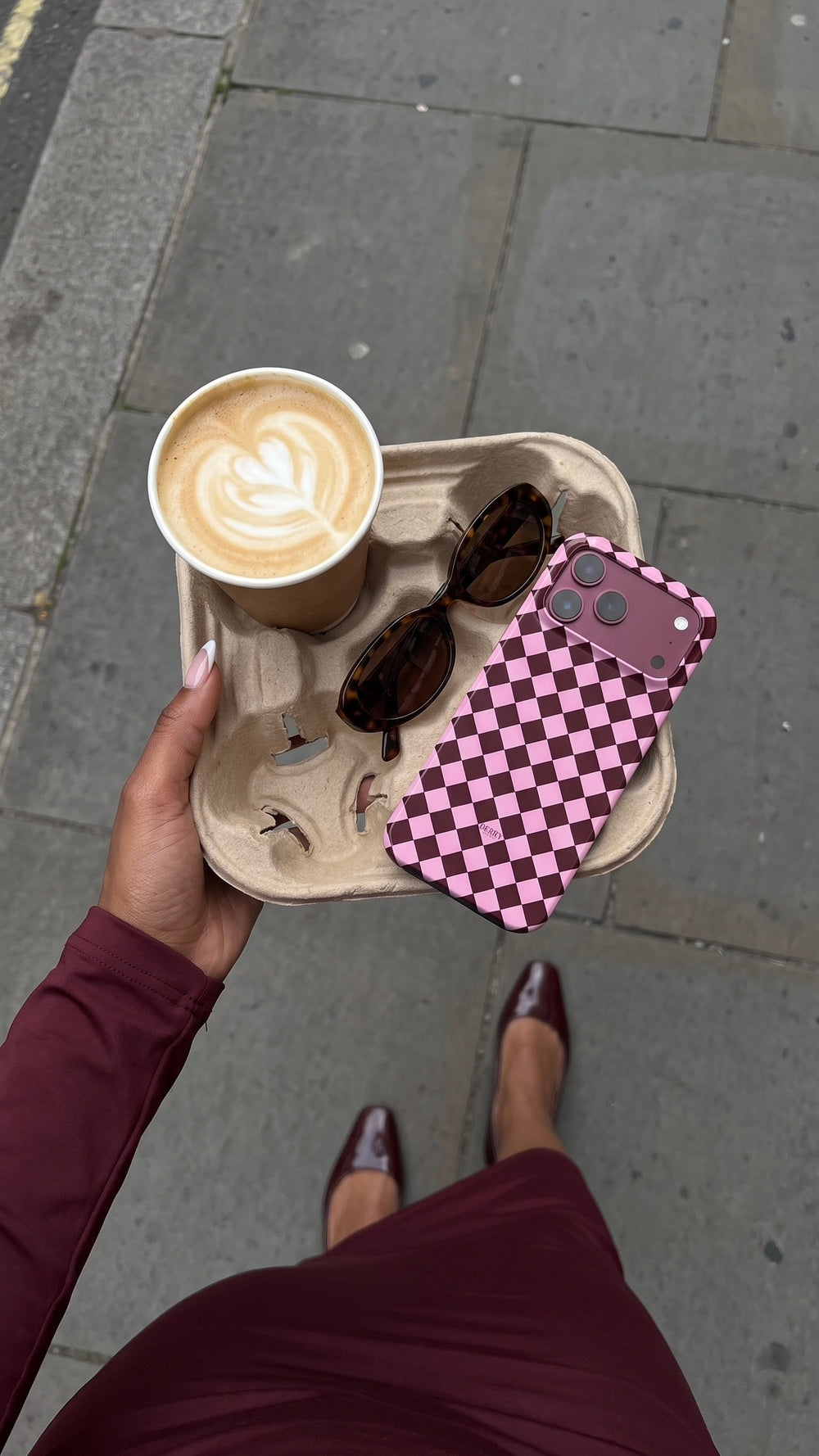 iPhone-hoesje kleur: roze van Berry Denmark