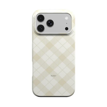 iPhone-cover med stilrent design – Cozy Vanilla