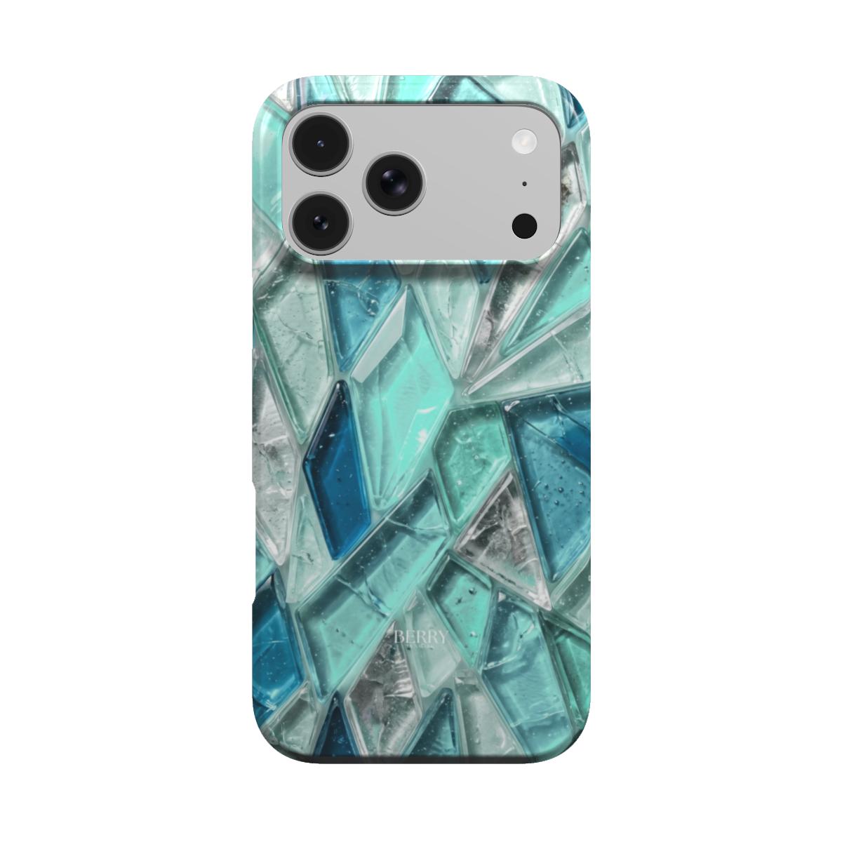 Funda para iPhone con patrón decorativo color: azul – Mykonos
