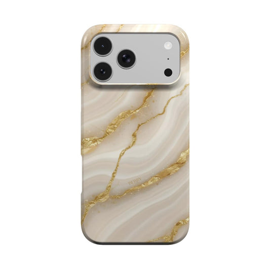 iPhone case with marble pattern in gold – Gold Marble Quartz