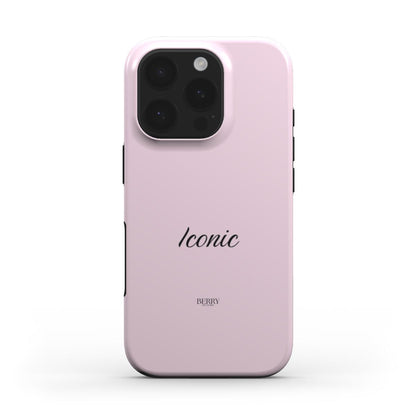 iPhone case with rose motif in rose pink – Iconic Rose