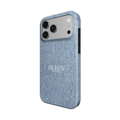 Custodia per iPhone con design raffinato per un look personale – Denim Girly