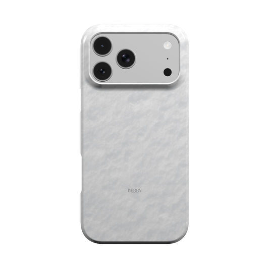 Soft Snow – レッドの装飾的なデザインのiPhoneケース