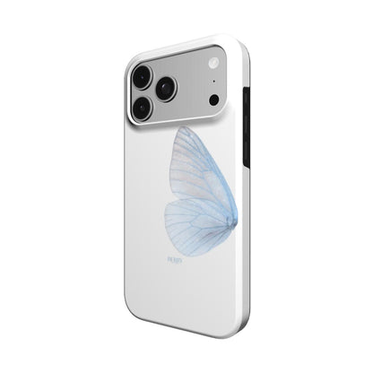 iPhone-hoesje met strak ontwerp kleur: crèmegeel – Butterfly Dreams Pacific