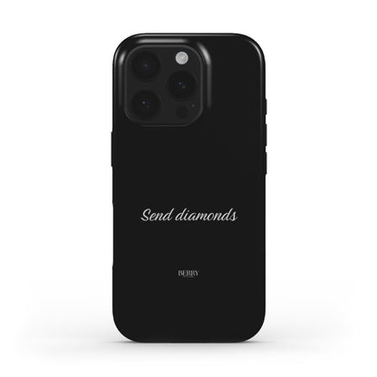 Funda para iPhone con diseño decorativo – Send Diamonds Midnight