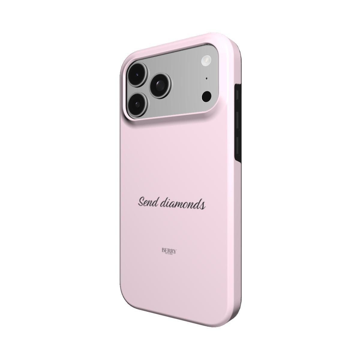 iPhone-skal med rosmotiv färg: rosenrosa – Send Diamonds Rose