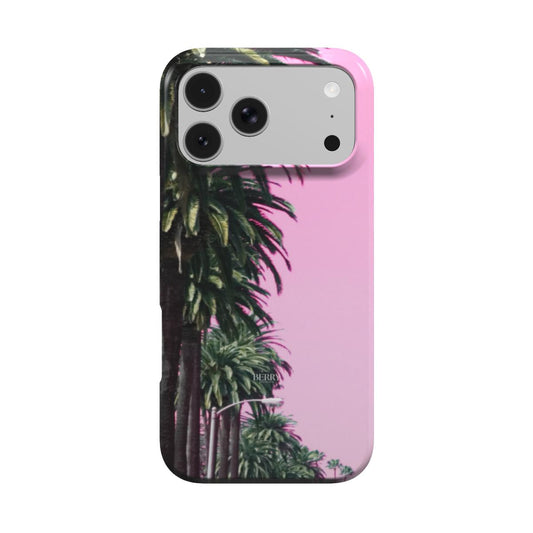 Pink Dreams – ピンクのヤシの木柄のiPhoneケース
