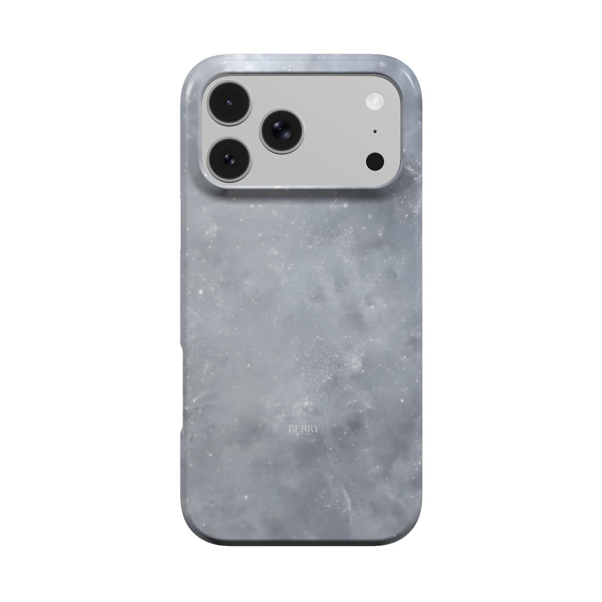 iPhone case with glitter design in silver – Crispy Silver