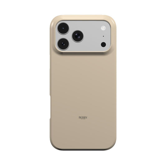 iPhone case with decorative design in beige – Teddy