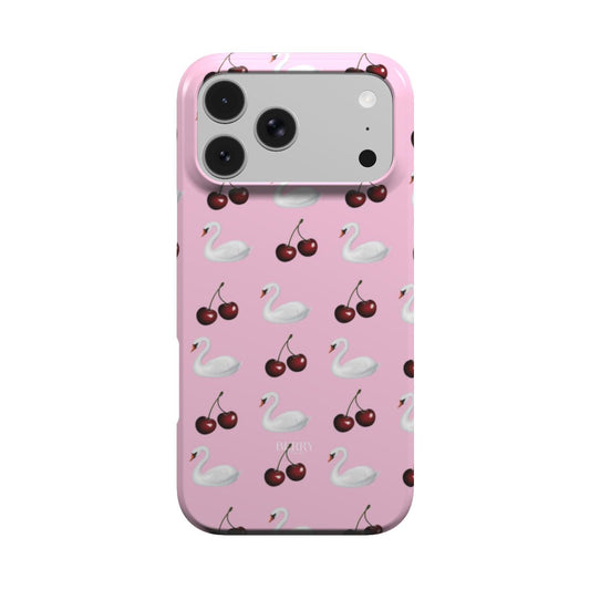 iPhone case with cherry motif – Cherry Swan