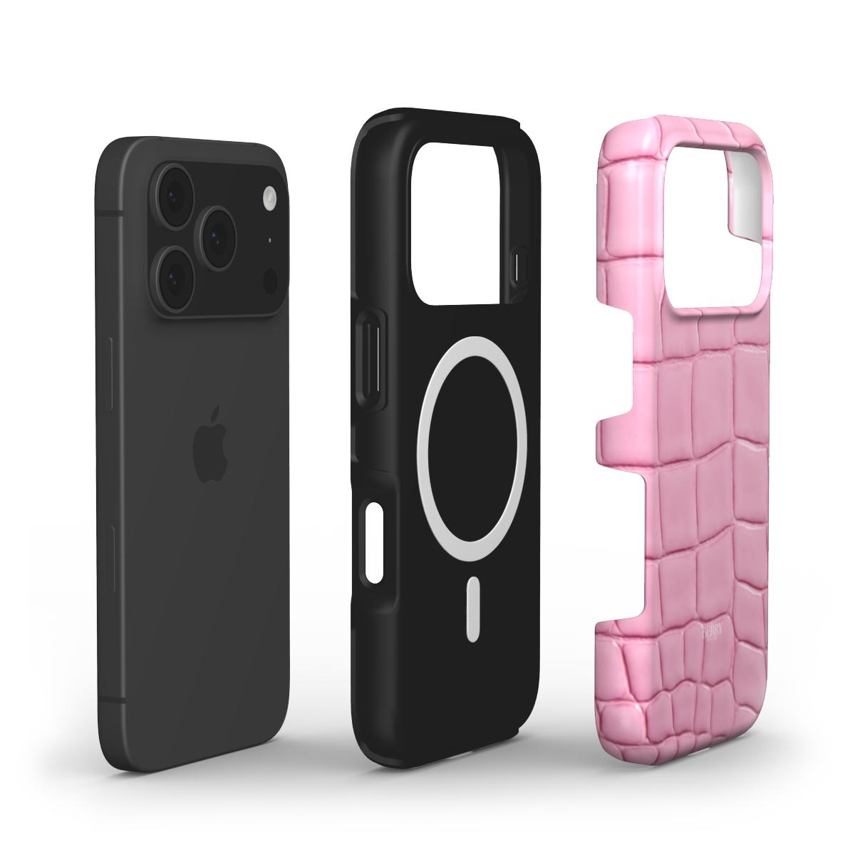 Funda para iPhone con estampado de piel de serpiente – Strawberry Snake iPhone MagSafe