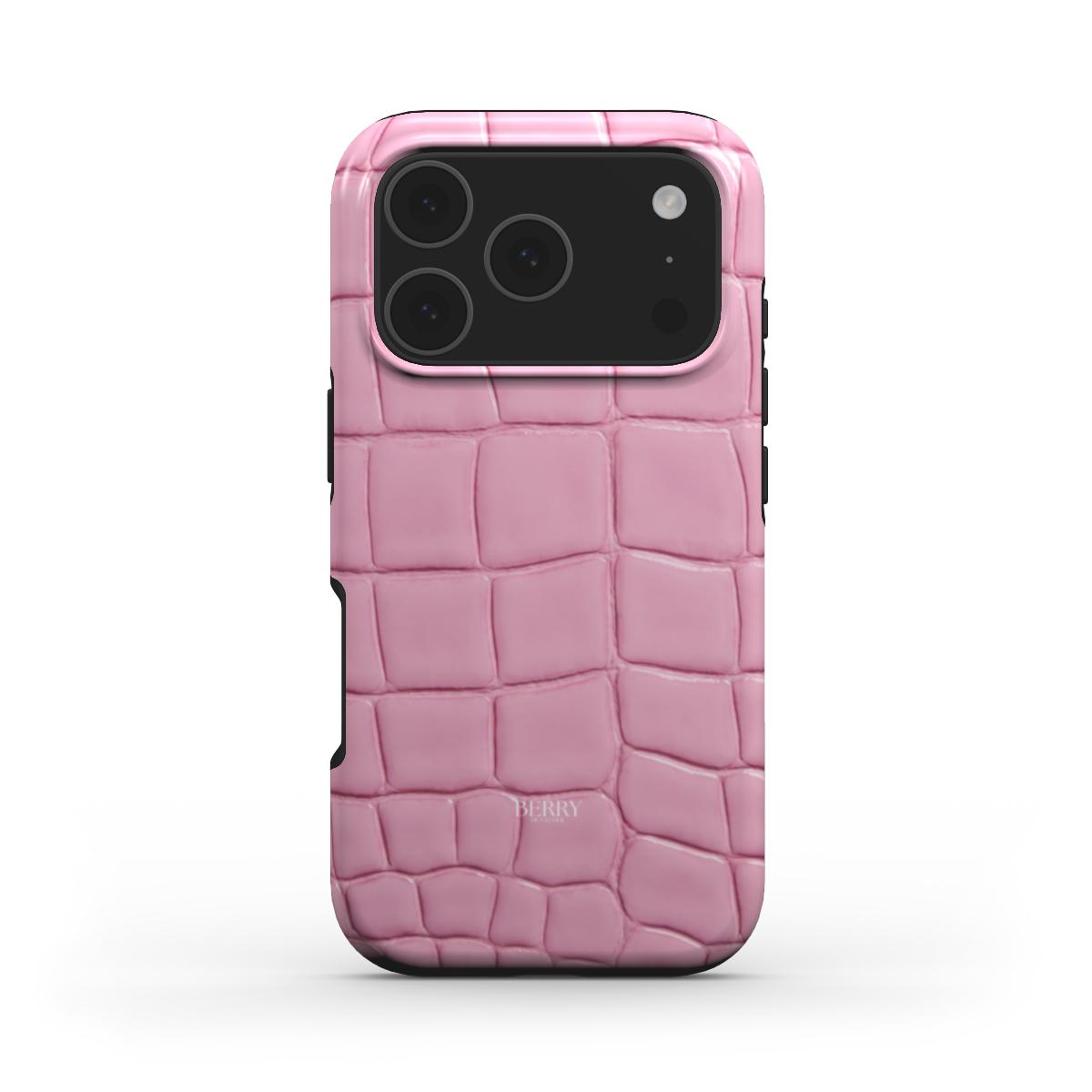Funda para iPhone con estampado de piel de serpiente color: rosa – Strawberry Snake iPhone MagSafe